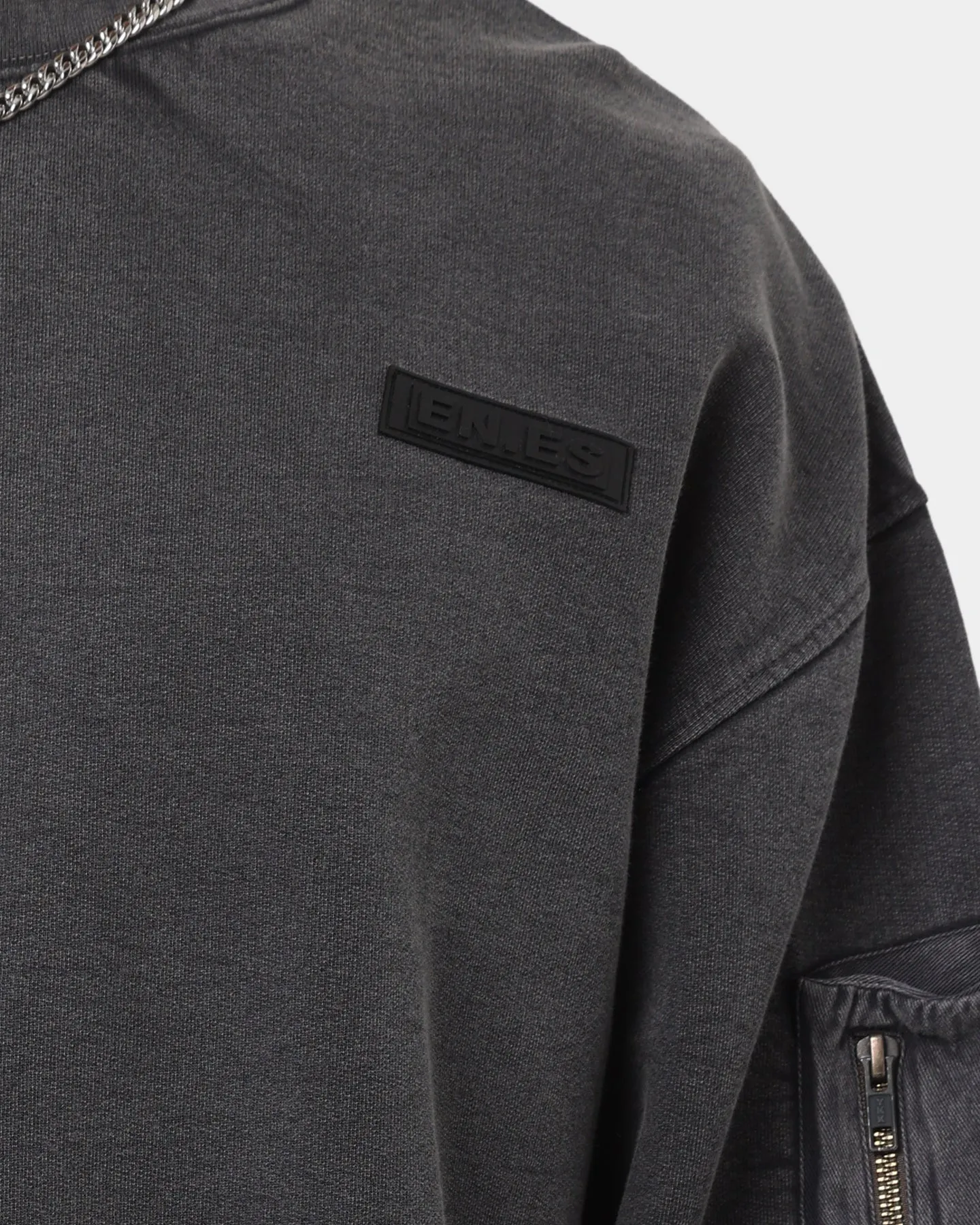 EN ES Reclaimed Utility Crewneck Vintage Charcoal