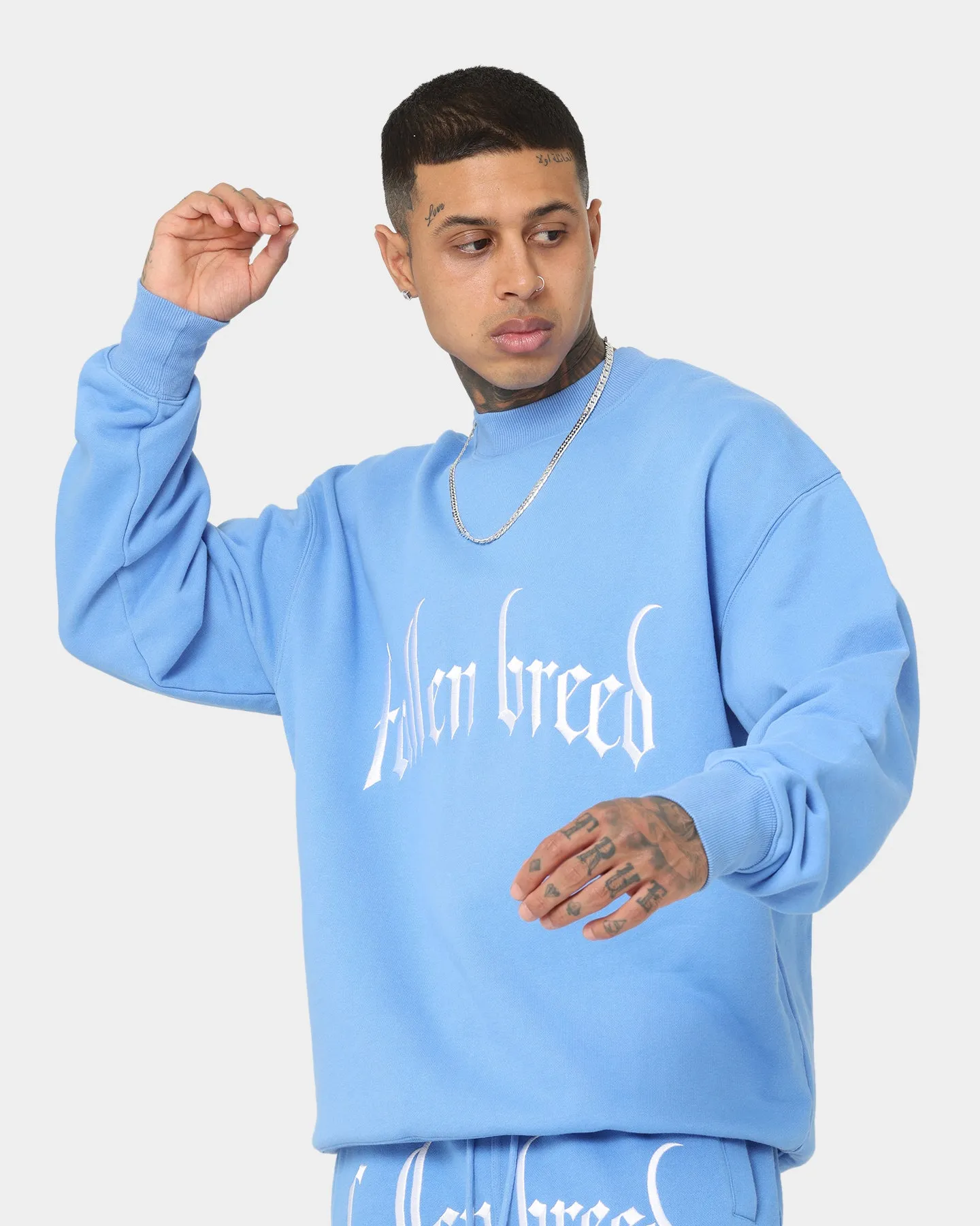 Fallen Breed Logo Crewneck Carolina Blue