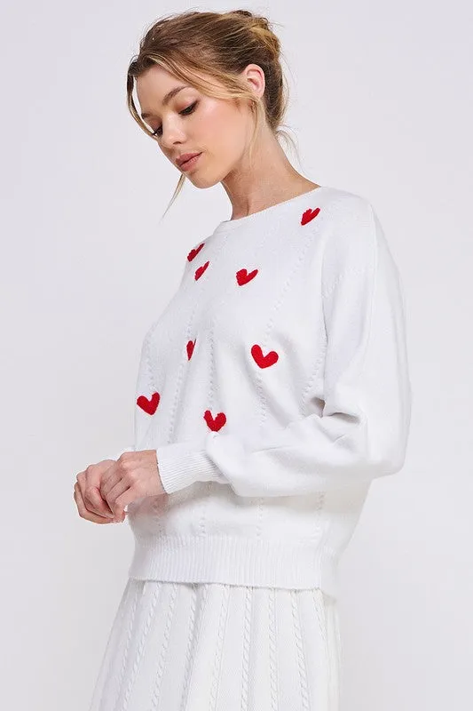 Falling Heart Sweater