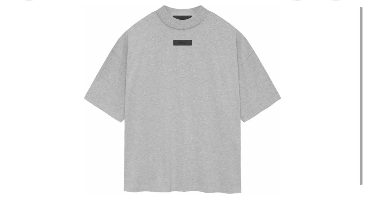 Fear Of God Essentials Crewneck Tee Light Heather Grey