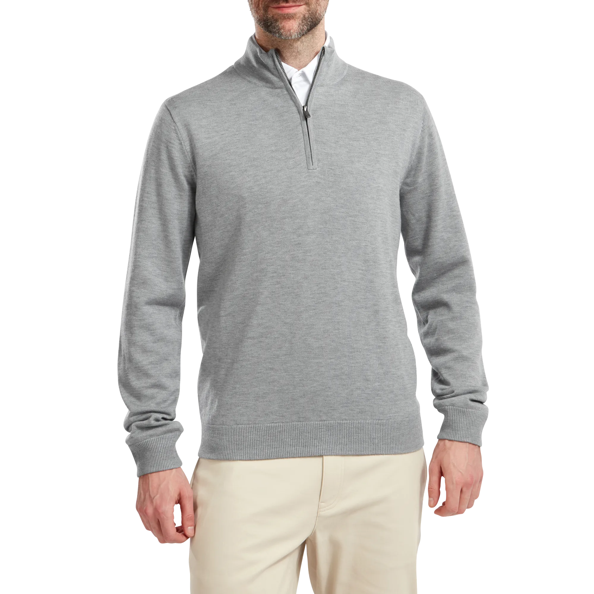 FootJoy Woolblend Lined 1/2 Zip Pullover