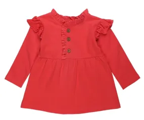 Girls Cute Raspberry Sweater Dress