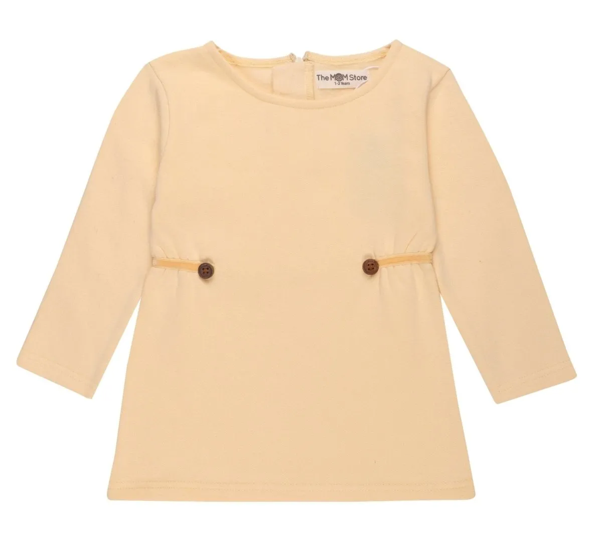 Girls Vanilla Custard Sweater Dress