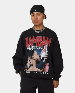 Goat Crew X Tai Tuivasa Shoeyvasa Vintage Crewneck Washed Black