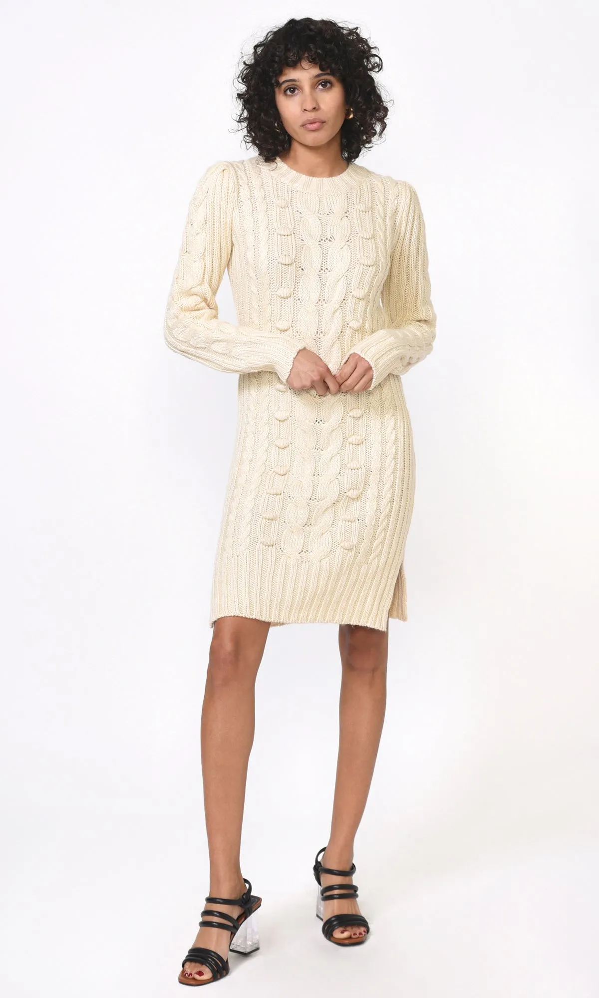 Greya Cable Knit Sweater Dress - FINAL SALE