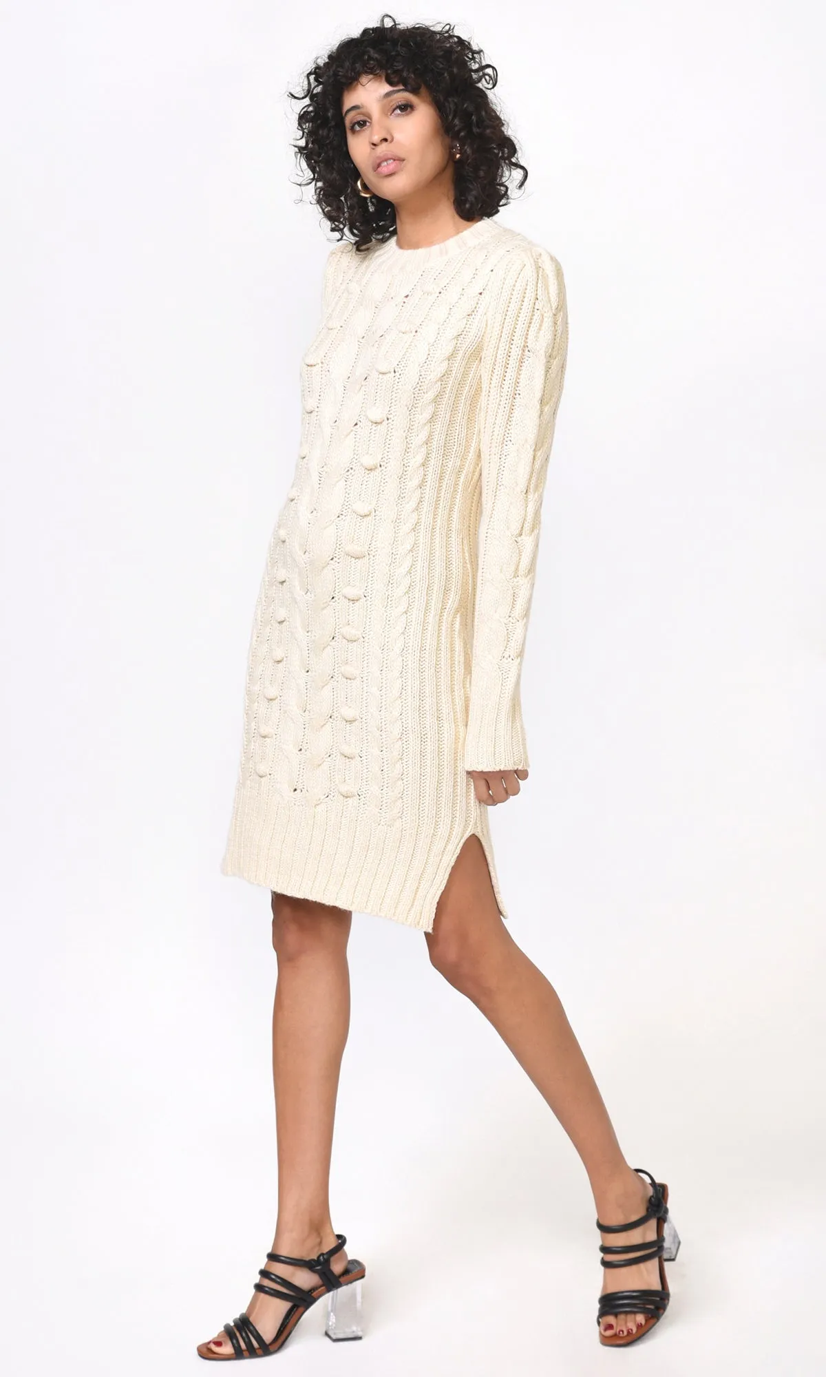 Greya Cable Knit Sweater Dress - FINAL SALE