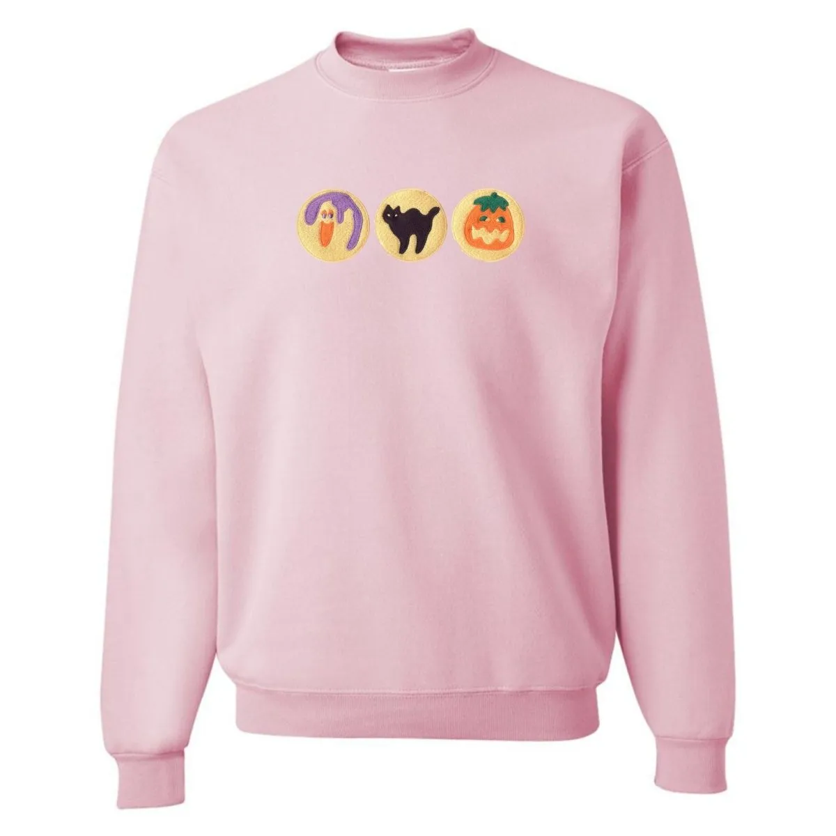 'Halloween Cookies' Embroidered Crewneck Sweatshirt