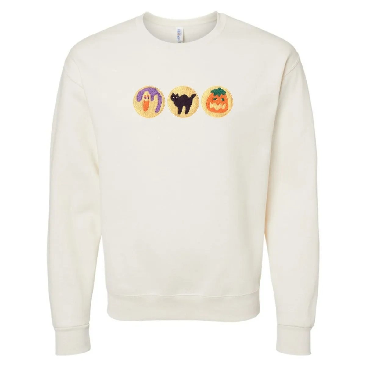 'Halloween Cookies' Embroidered Crewneck Sweatshirt