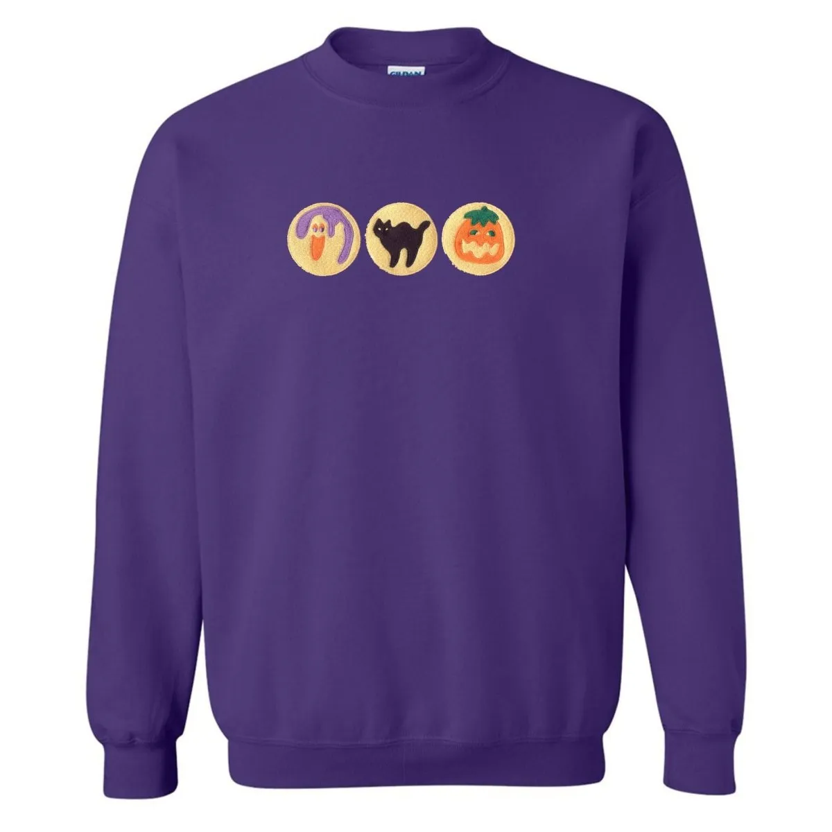 'Halloween Cookies' Embroidered Crewneck Sweatshirt