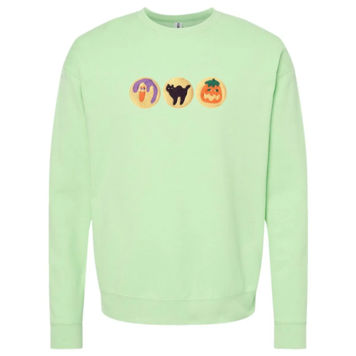 'Halloween Cookies' Embroidered Crewneck Sweatshirt