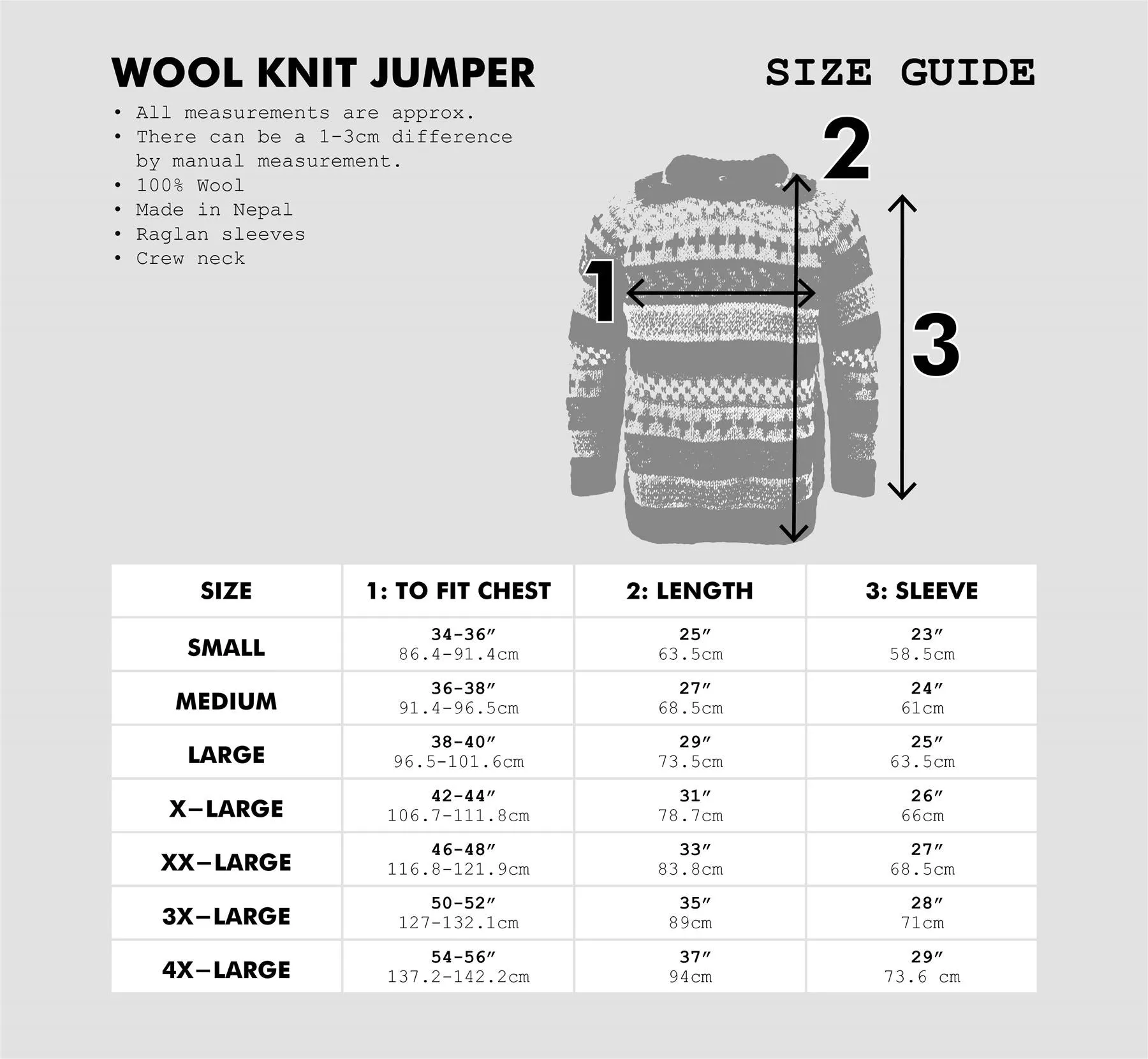 Hand Knitted Wool Jumper - SD Dark Multi