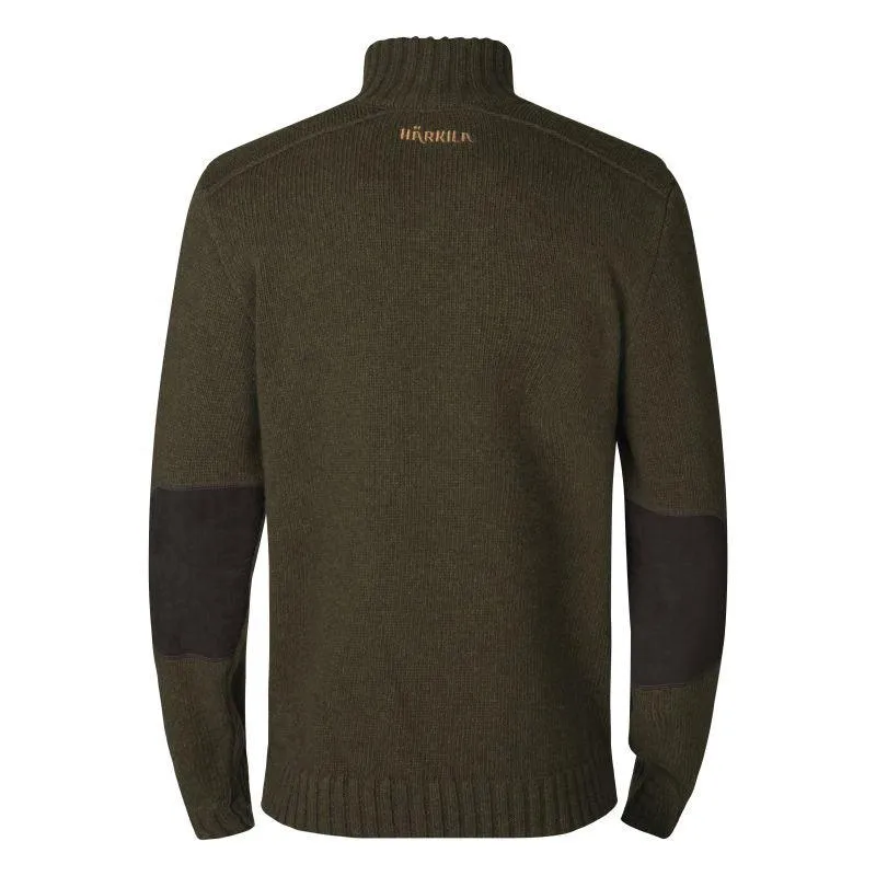 Harkila Annaboda 2.0 HSP™ Mens Windproof 1/4 Zip Jumper - Willow Green