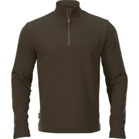 Harkila Retrieve HSP Windproof Mens 1/4 Zip Jumper - Dark Warm Olive