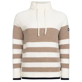 Holebrook Angelika Windproof Ladies Jumper - Off White Multi Colour