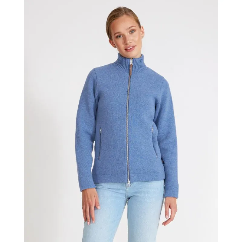 Holebrook Claire Windproof Ladies Full Zip Jumper - Dove Blue