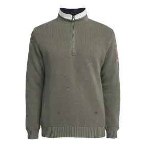 Holebrook Classic Windproof Mens 1/4 Zip Jumper - Dusty Olive