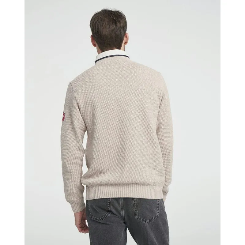 Holebrook Classic Windproof Mens 1/4 Zip Jumper - Khaki