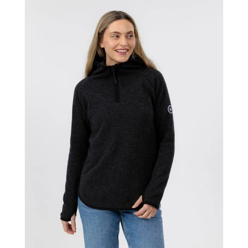 Holebrook Judit Hood Windproof Ladies Jumper - Anthracite Melange