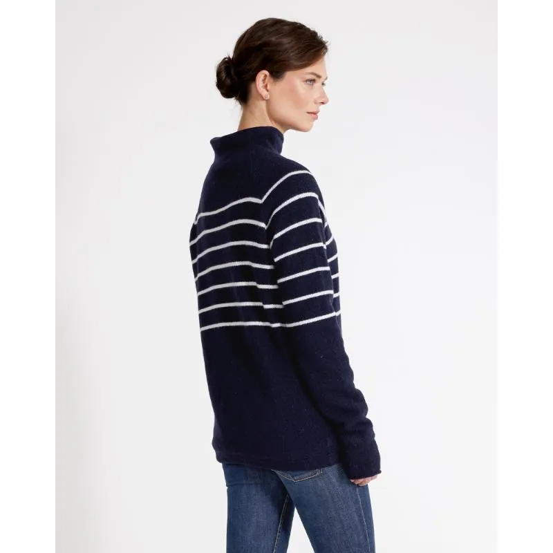 Holebrook Martina Windproof Ladies Jumper - Navy/Off White