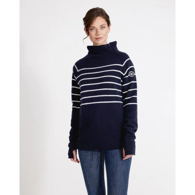 Holebrook Martina Windproof Ladies Jumper - Navy/Off White