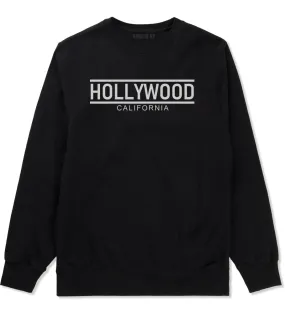 Hollywood California City Lines Mens Crewneck Sweatshirt