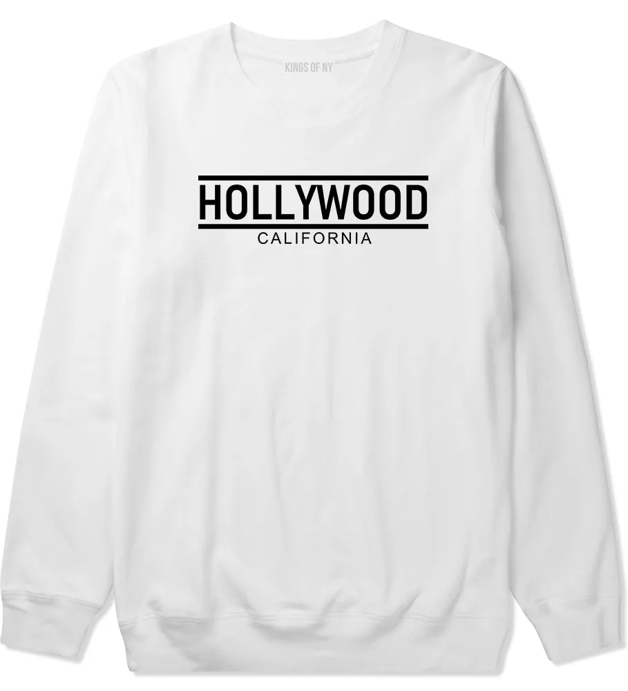 Hollywood California City Lines Mens Crewneck Sweatshirt