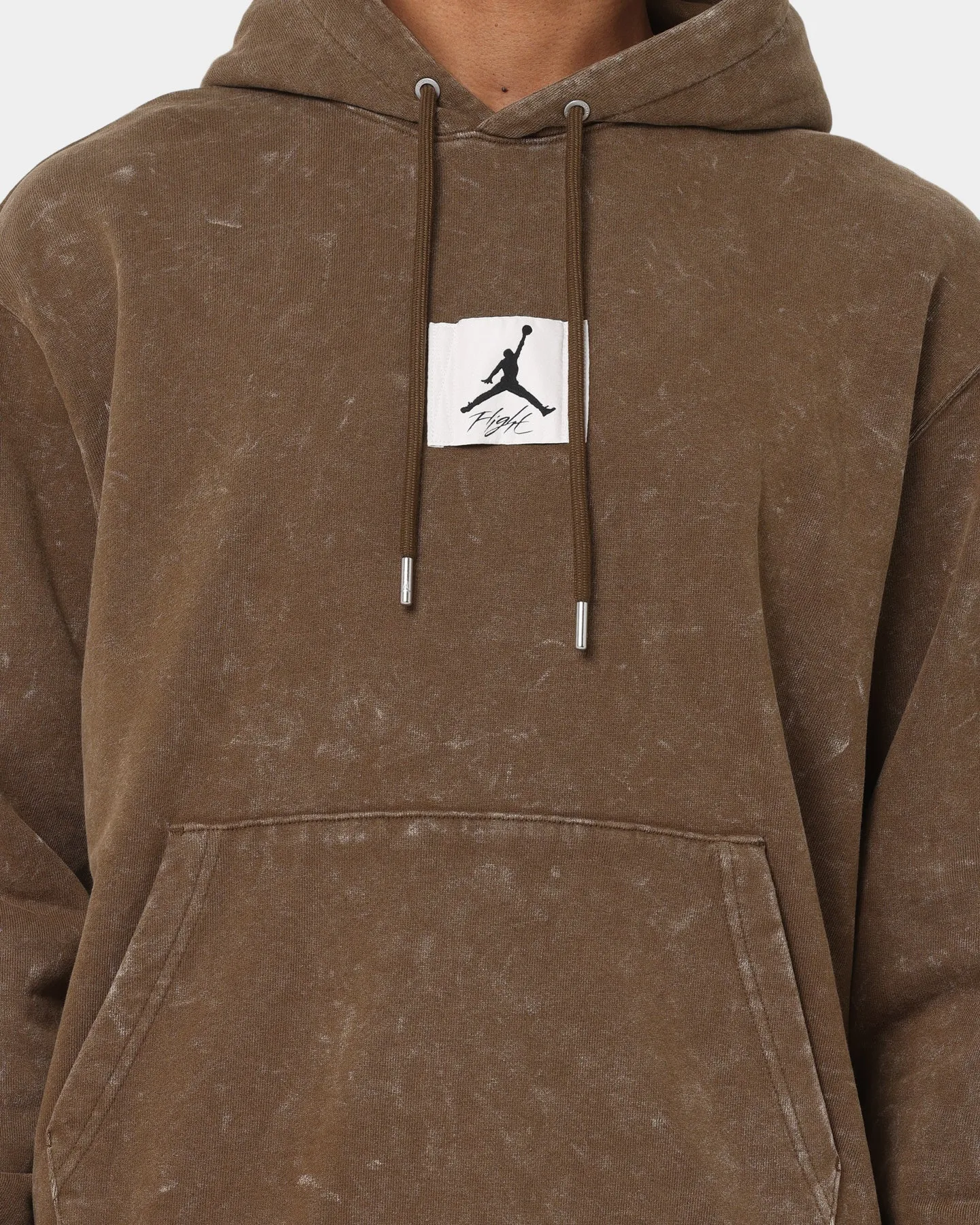 Jordan Essential Statement Washed Fleece Pullover Hoodie Light Olive