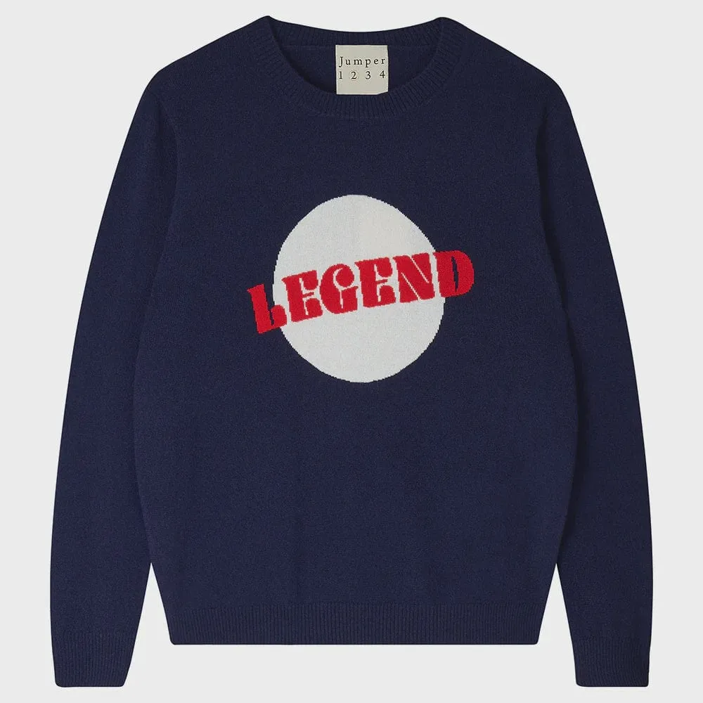 Jumper 1234 Cashmere Legend Boyfriend in Navy