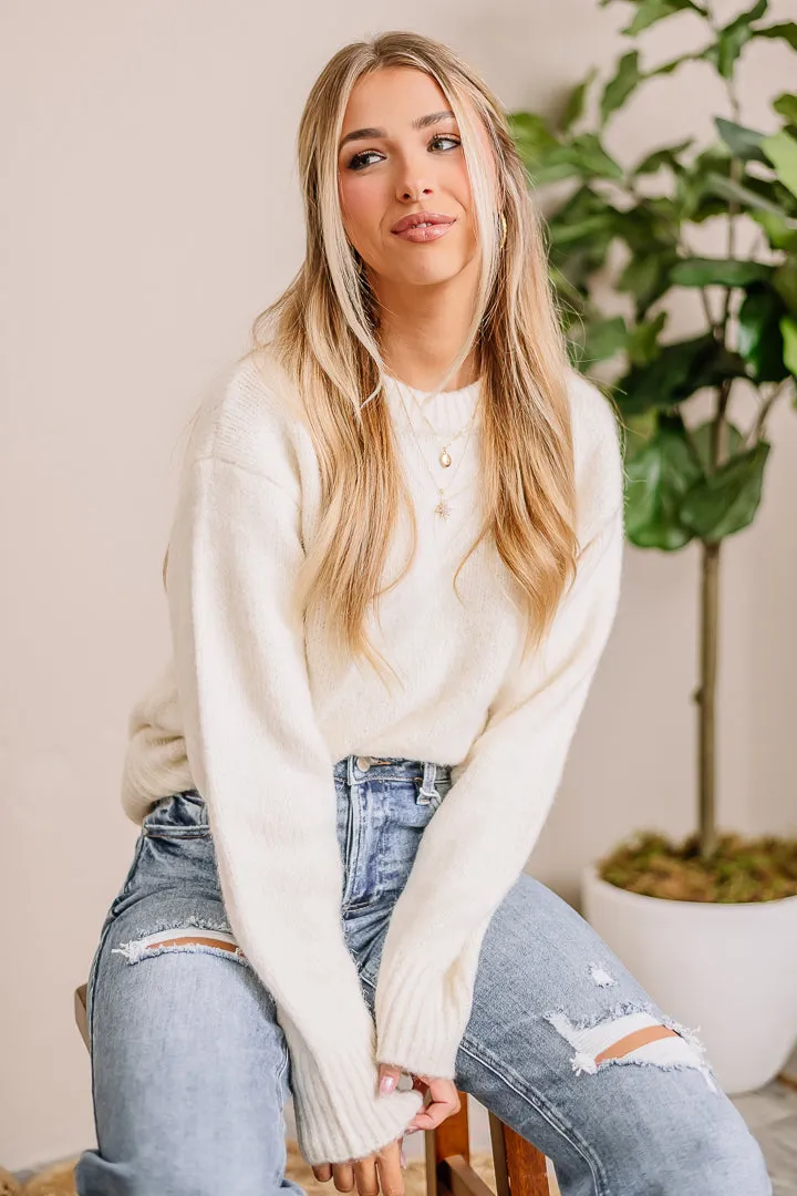 Keeping Up Lightweight Sweater | Cream