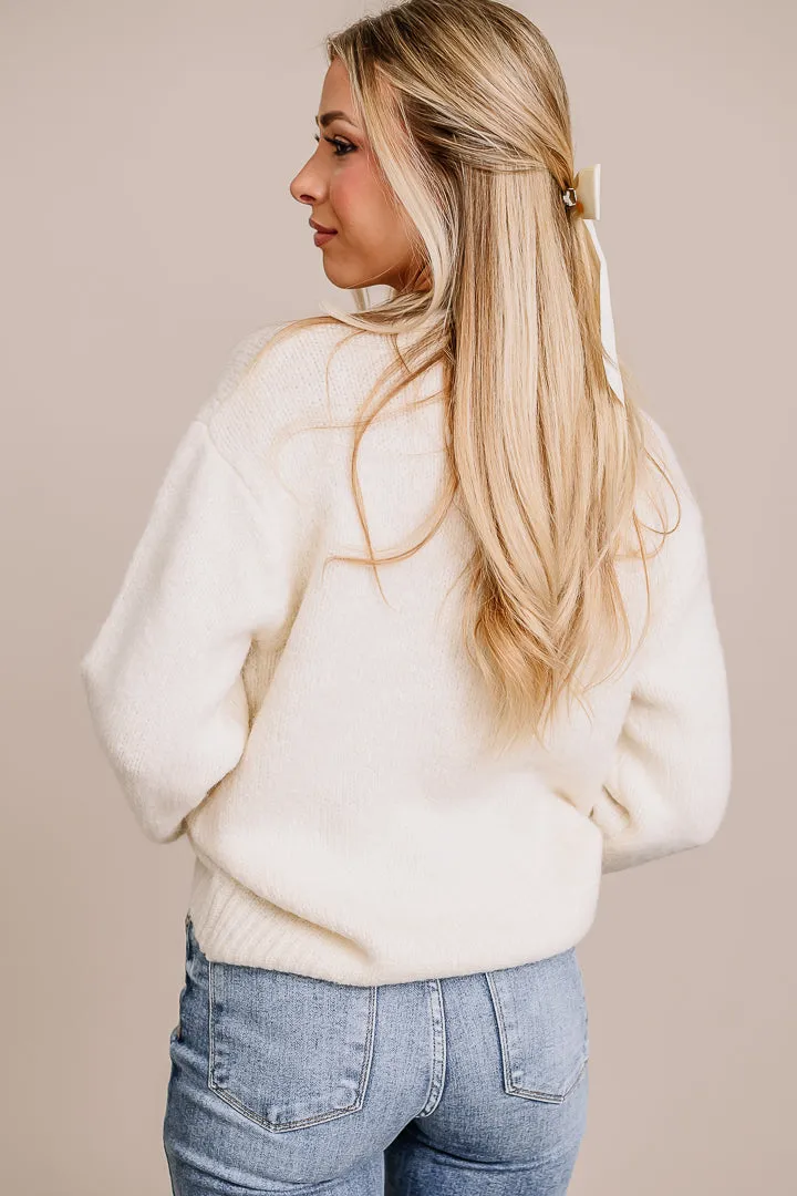 Keeping Up Lightweight Sweater | Cream