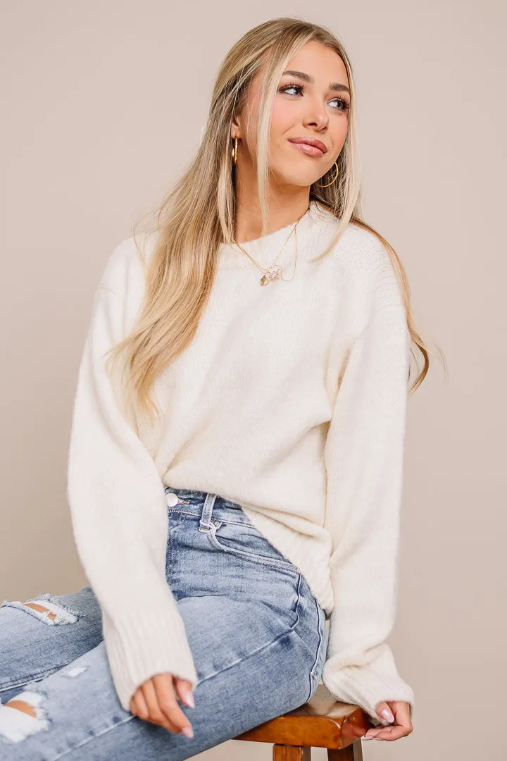 Keeping Up Lightweight Sweater | Cream