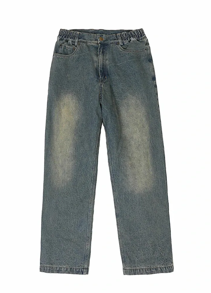 Kids Flannel Lined Jeans,Straight Leg