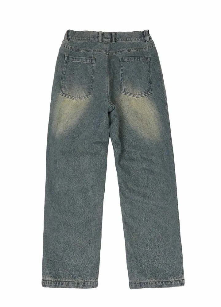 Kids Flannel Lined Jeans,Straight Leg