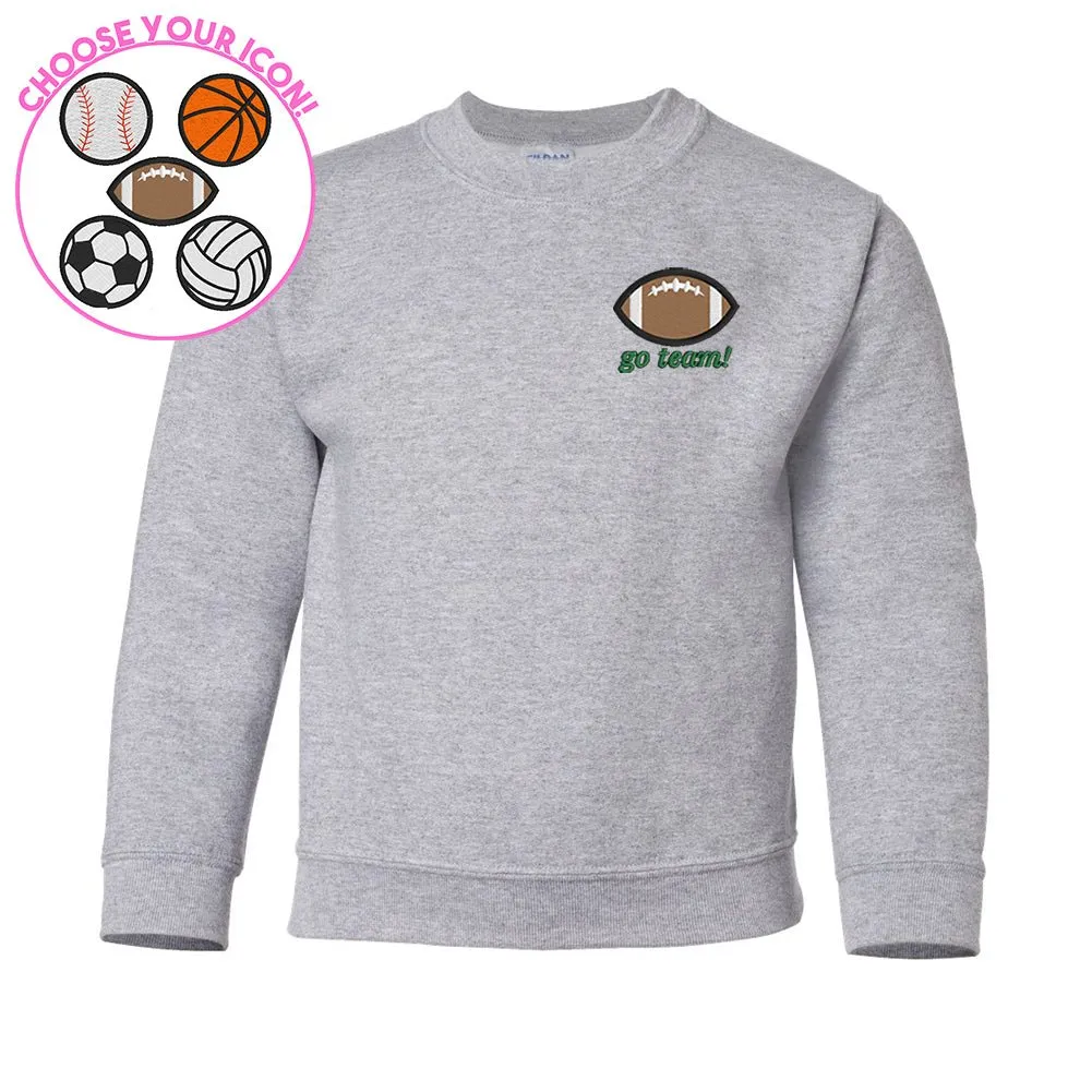 Kids Make It Yours™ Sports Icon Crewneck Sweatshirt