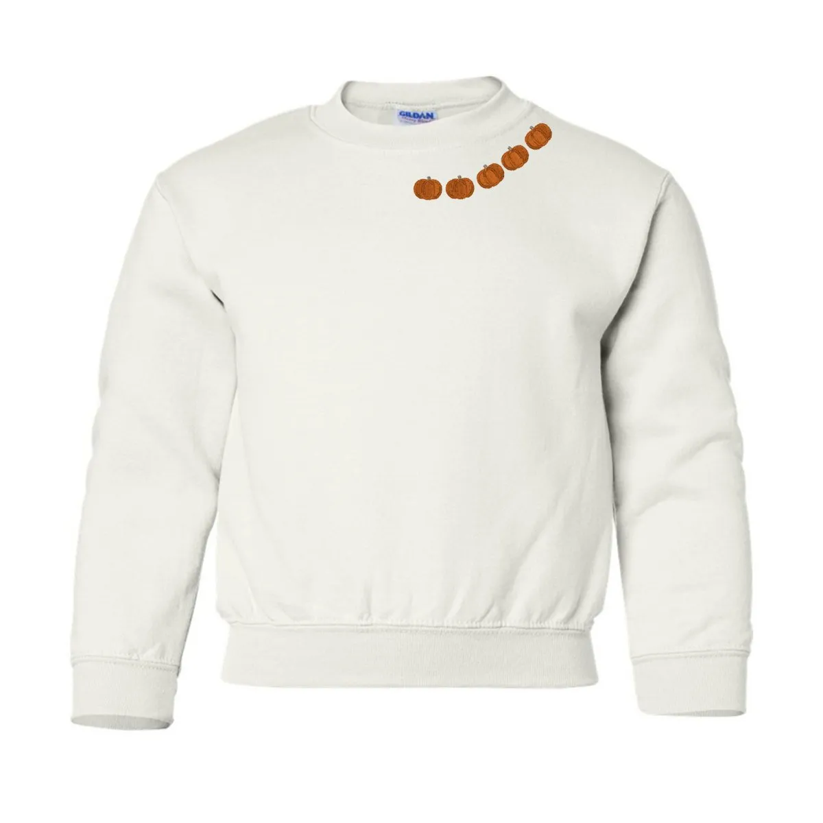 Kids 'Pumpkin Collar' Crewneck Sweatshirt