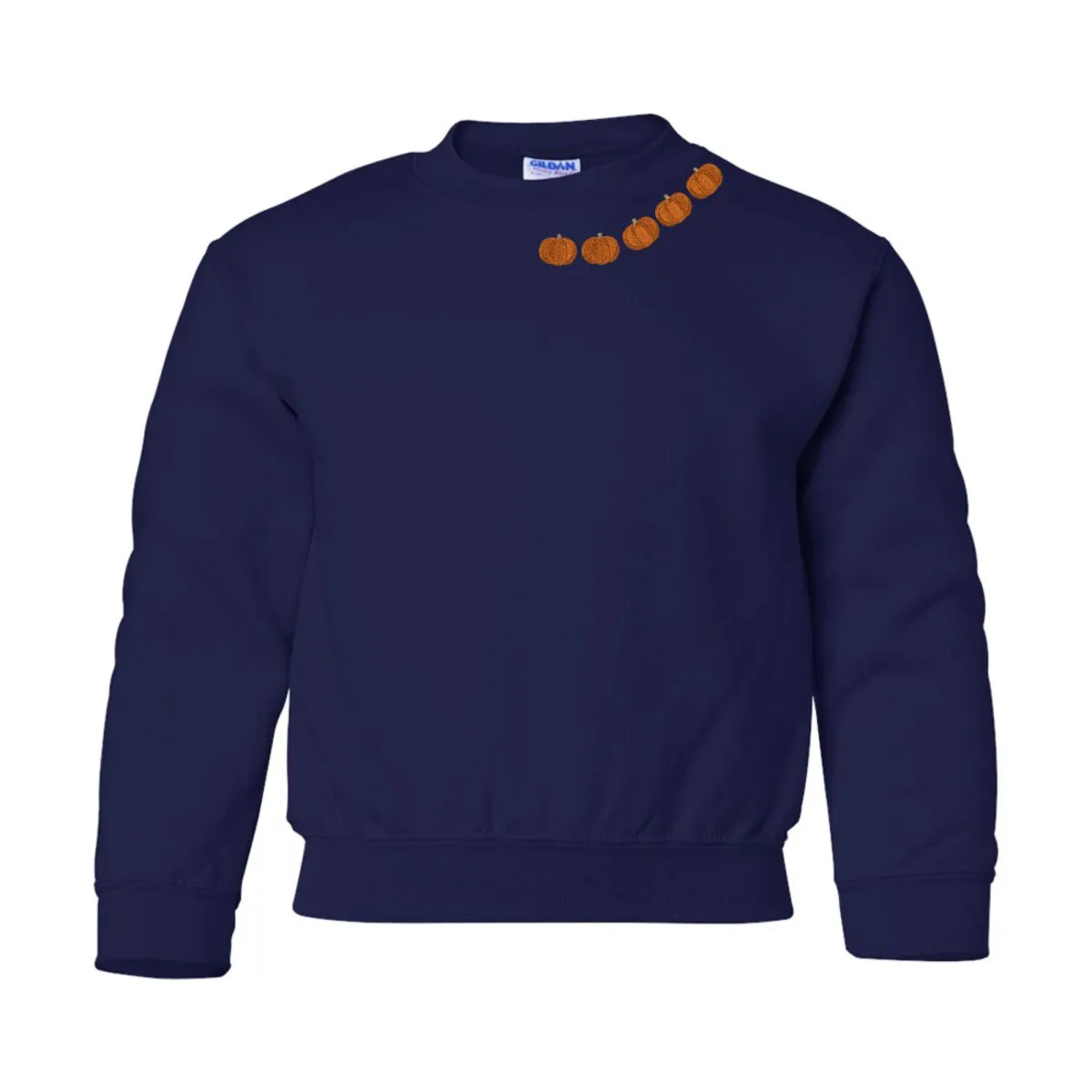 Kids 'Pumpkin Collar' Crewneck Sweatshirt