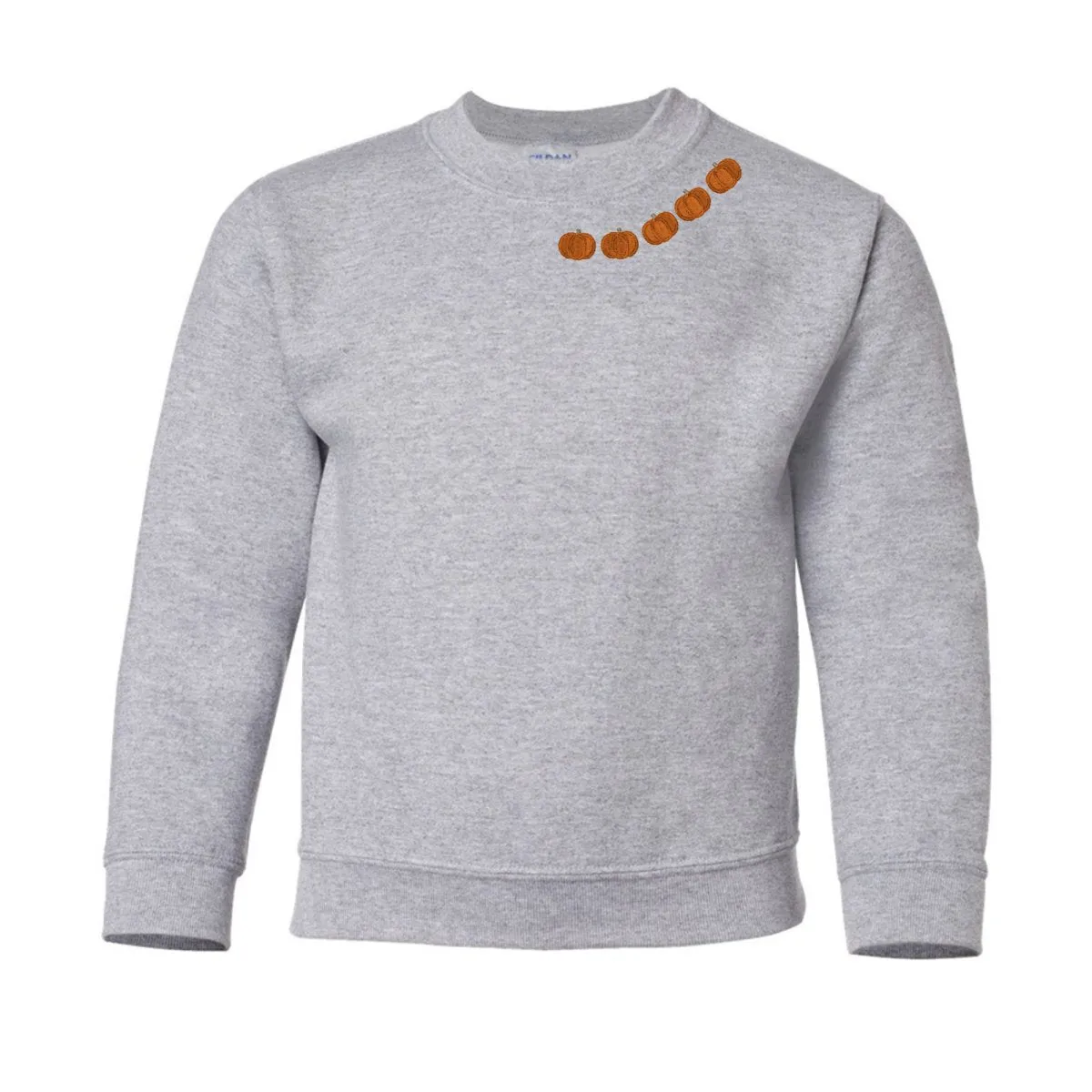 Kids 'Pumpkin Collar' Crewneck Sweatshirt