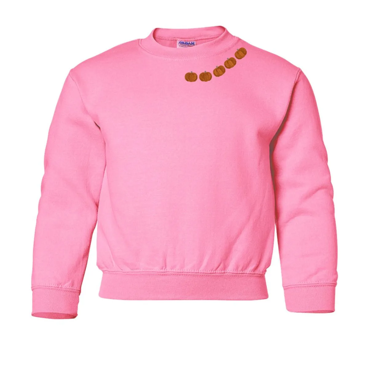 Kids 'Pumpkin Collar' Crewneck Sweatshirt