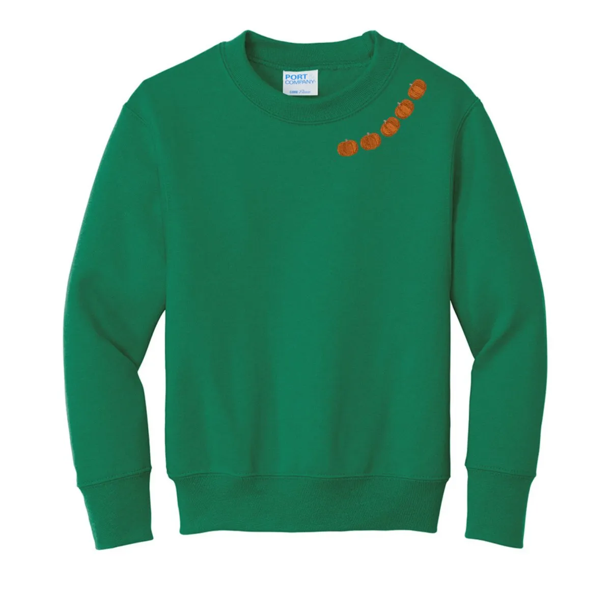 Kids 'Pumpkin Collar' Crewneck Sweatshirt