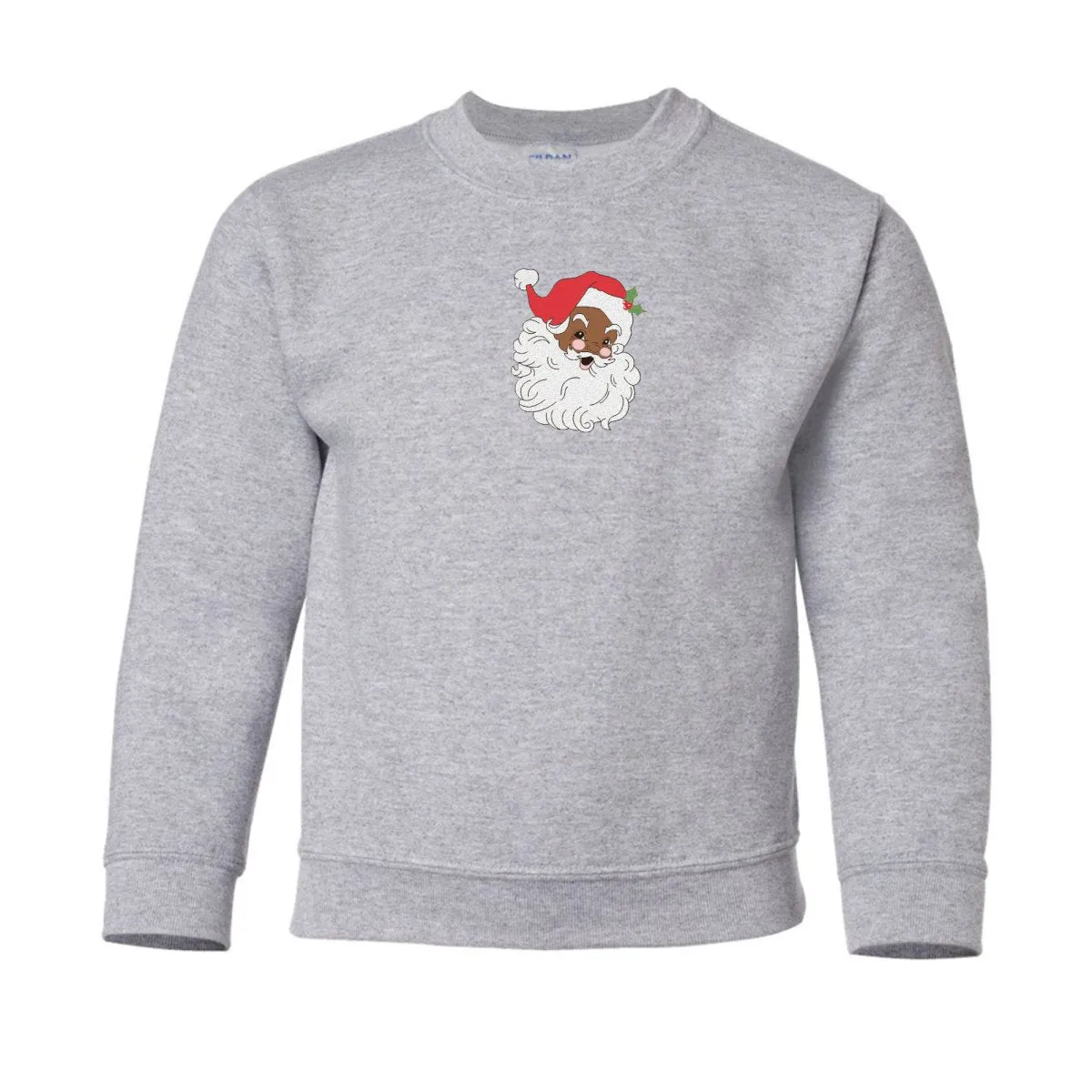 Kids 'Vintage Santa' Embroidered Crewneck Sweatshirt