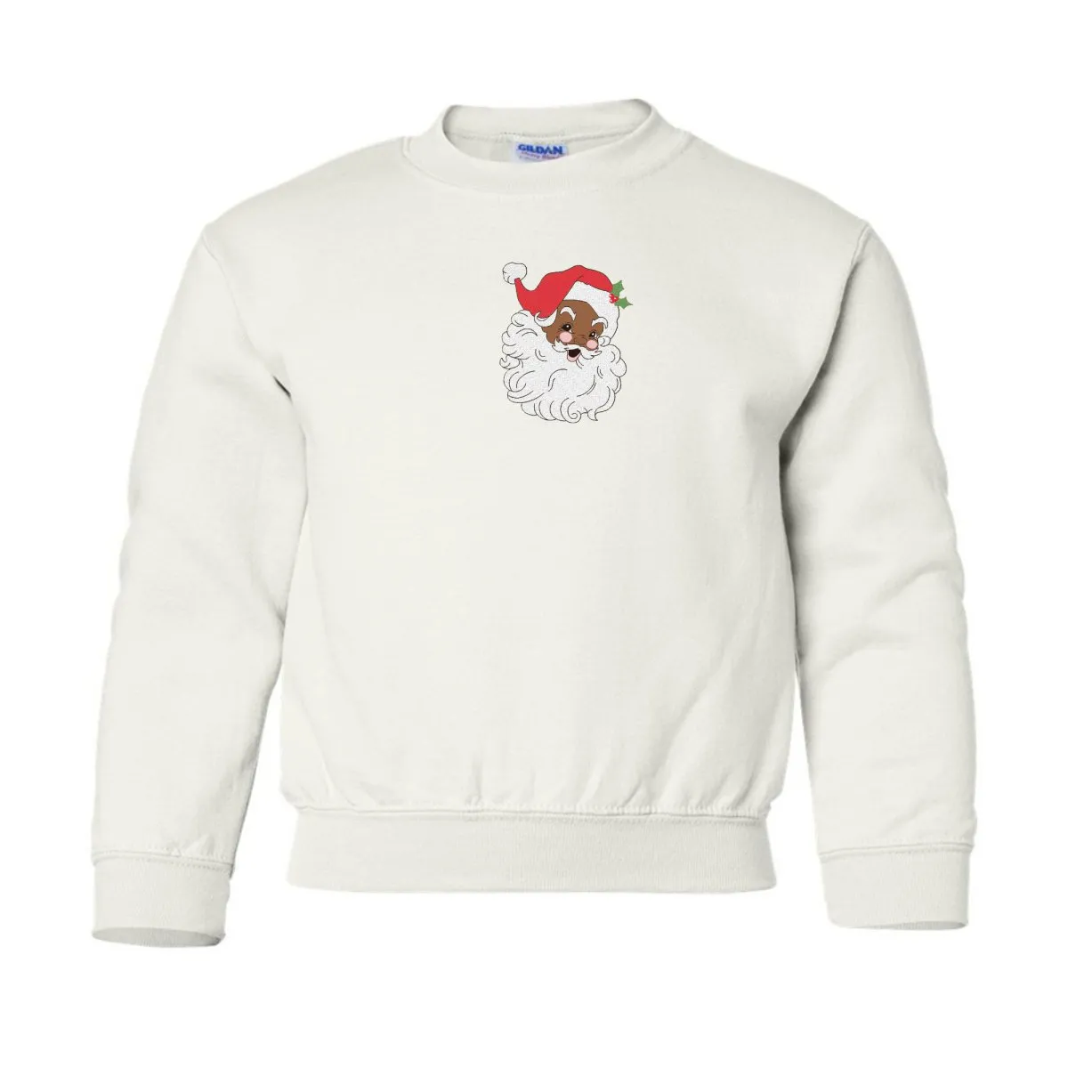 Kids 'Vintage Santa' Embroidered Crewneck Sweatshirt