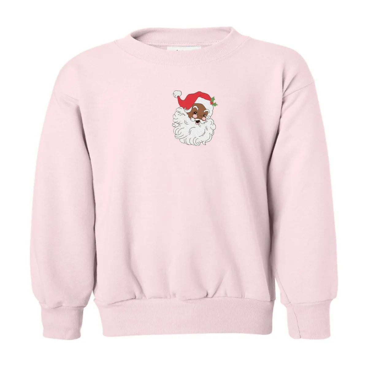 Kids 'Vintage Santa' Embroidered Crewneck Sweatshirt