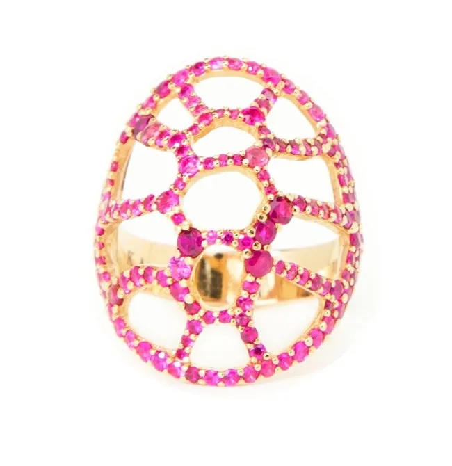 La Tortuga Cocktail Ring Pink