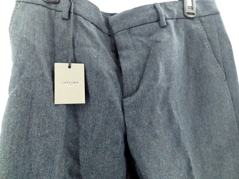 Lafaurie Mens Churchill Pants Regular Zipper Dress Pants Size 42 Indigo 3