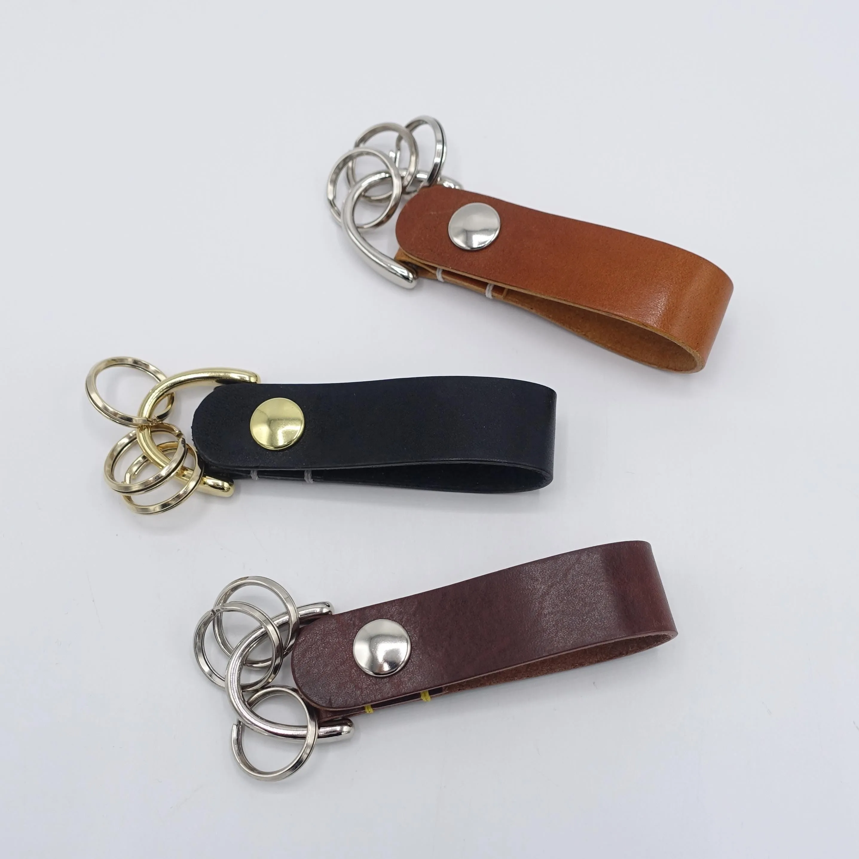 leather key chain, jumper hook key chain, leather keyring