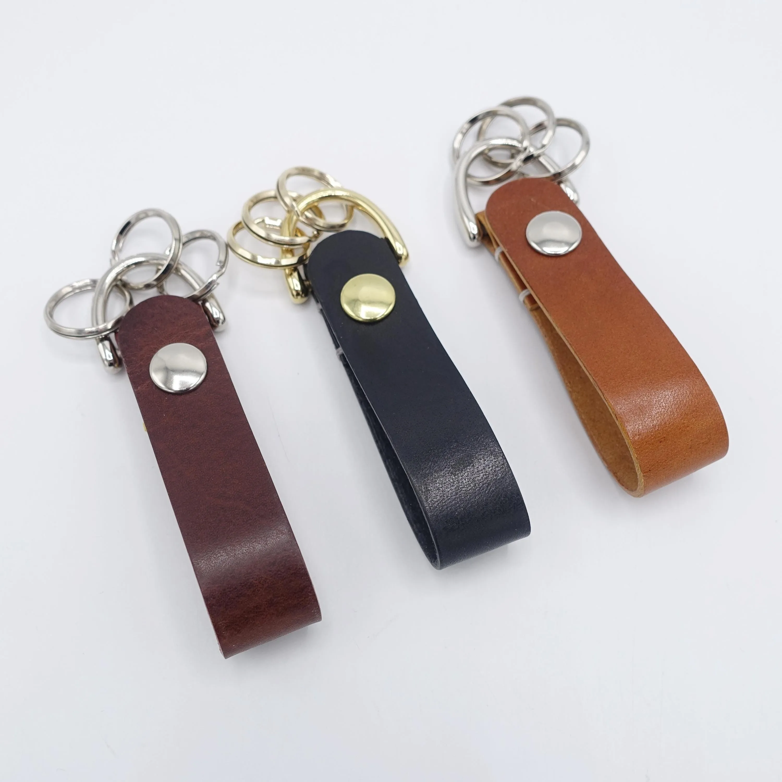 leather key chain, jumper hook key chain, leather keyring