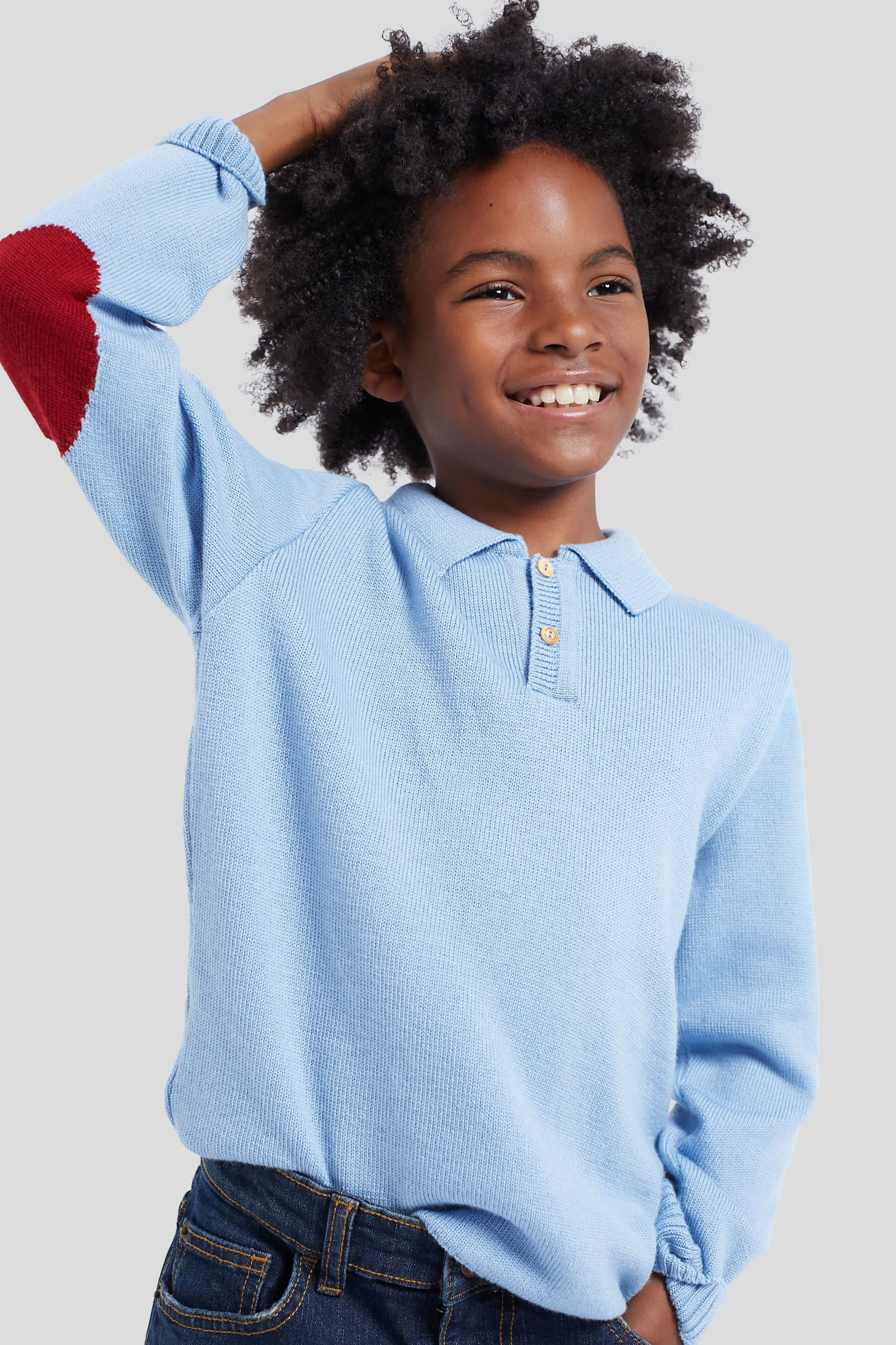 Light Blue Brio Merino Wool Jumper