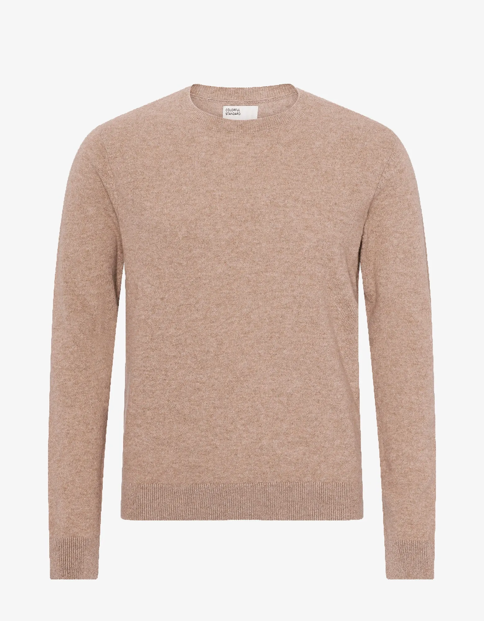 Light Merino Wool Crew - Honey Beige