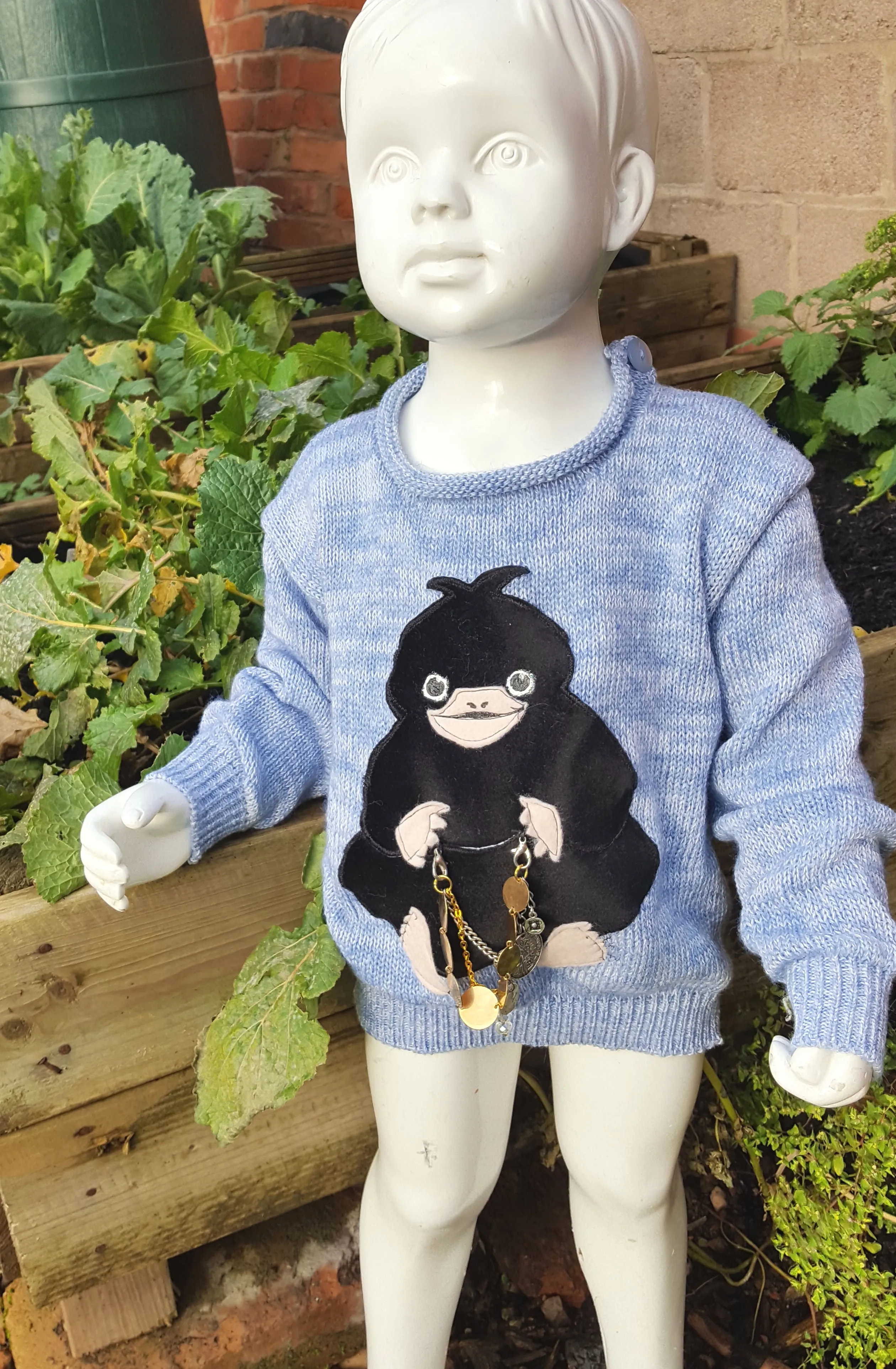 Made to Order, Niffler Jumper, childs sizes, Fantastic Beast and Harry Potter inspired