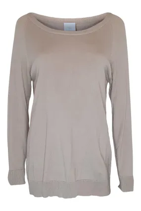 MADELEINE Cream Fine Knit Boat Neck Jumper (GB 14)